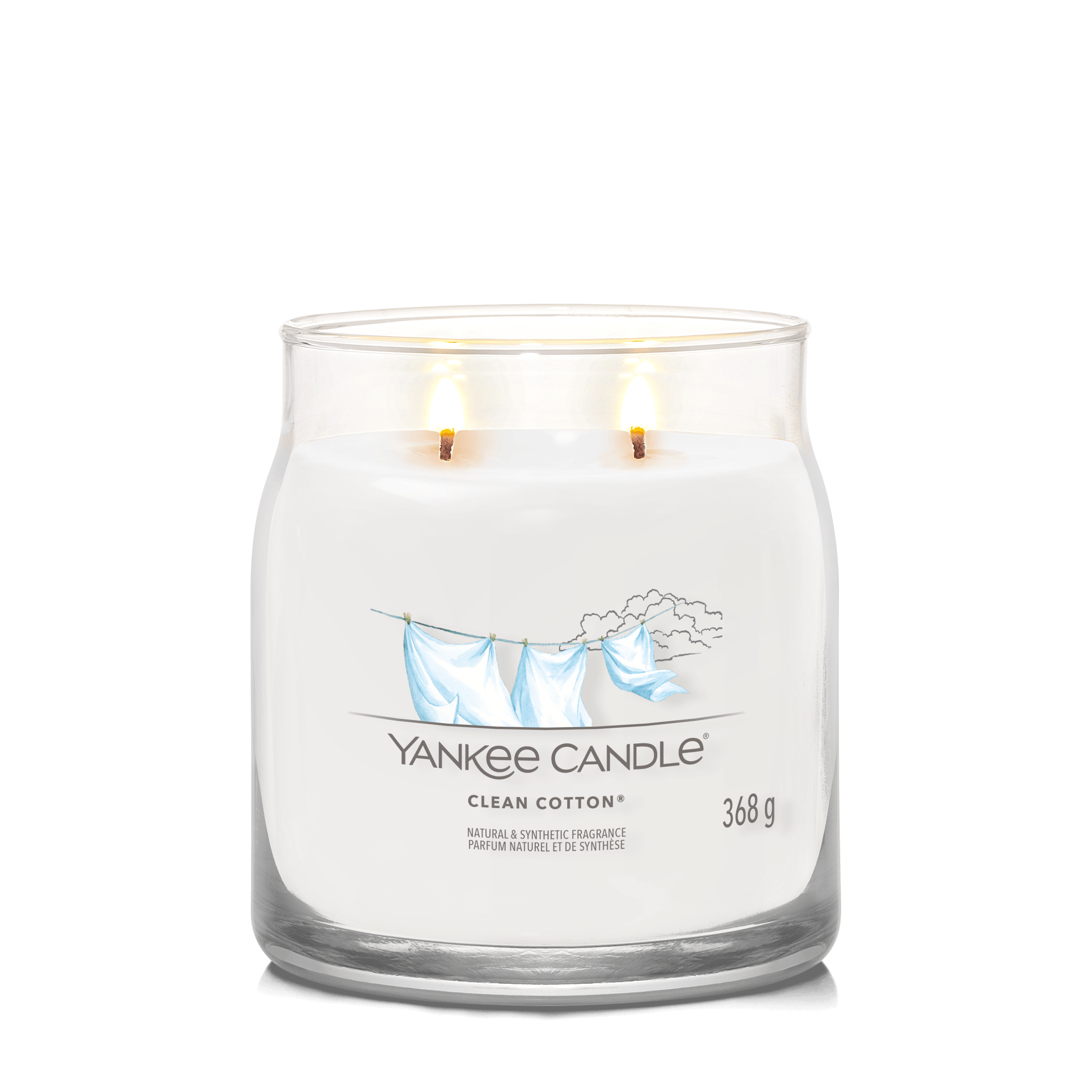 Yankee Candle Signature Medium Candle Clean Cotton 368 g