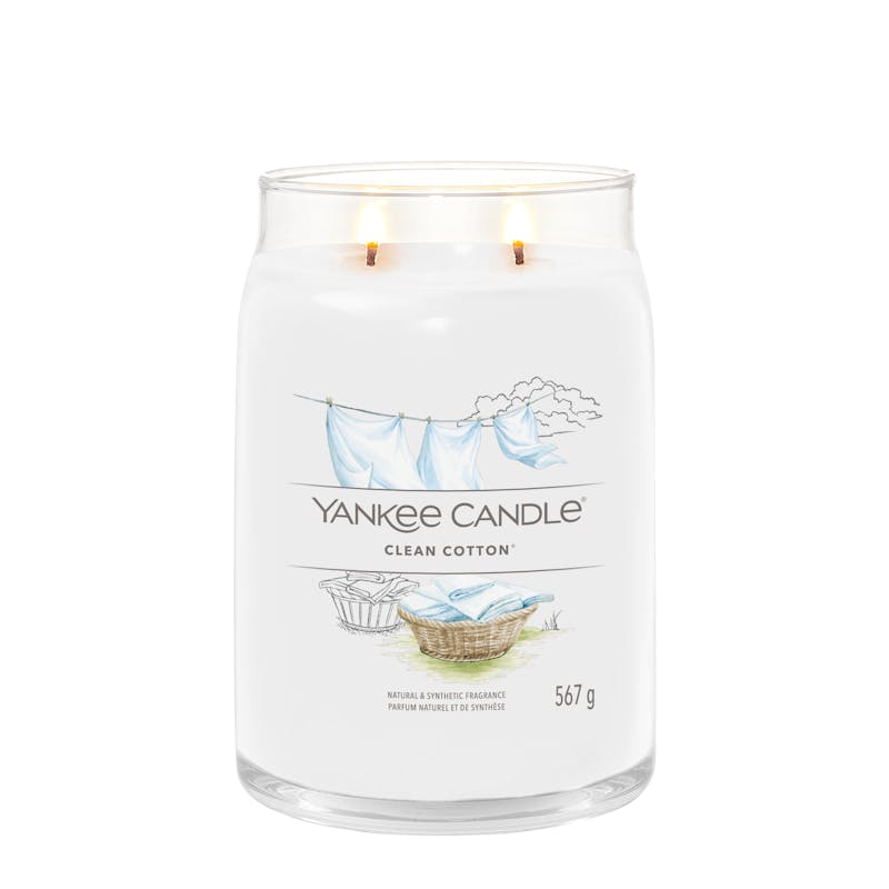Yankee Candle Signature Large Candle Clean Cotton 567 g