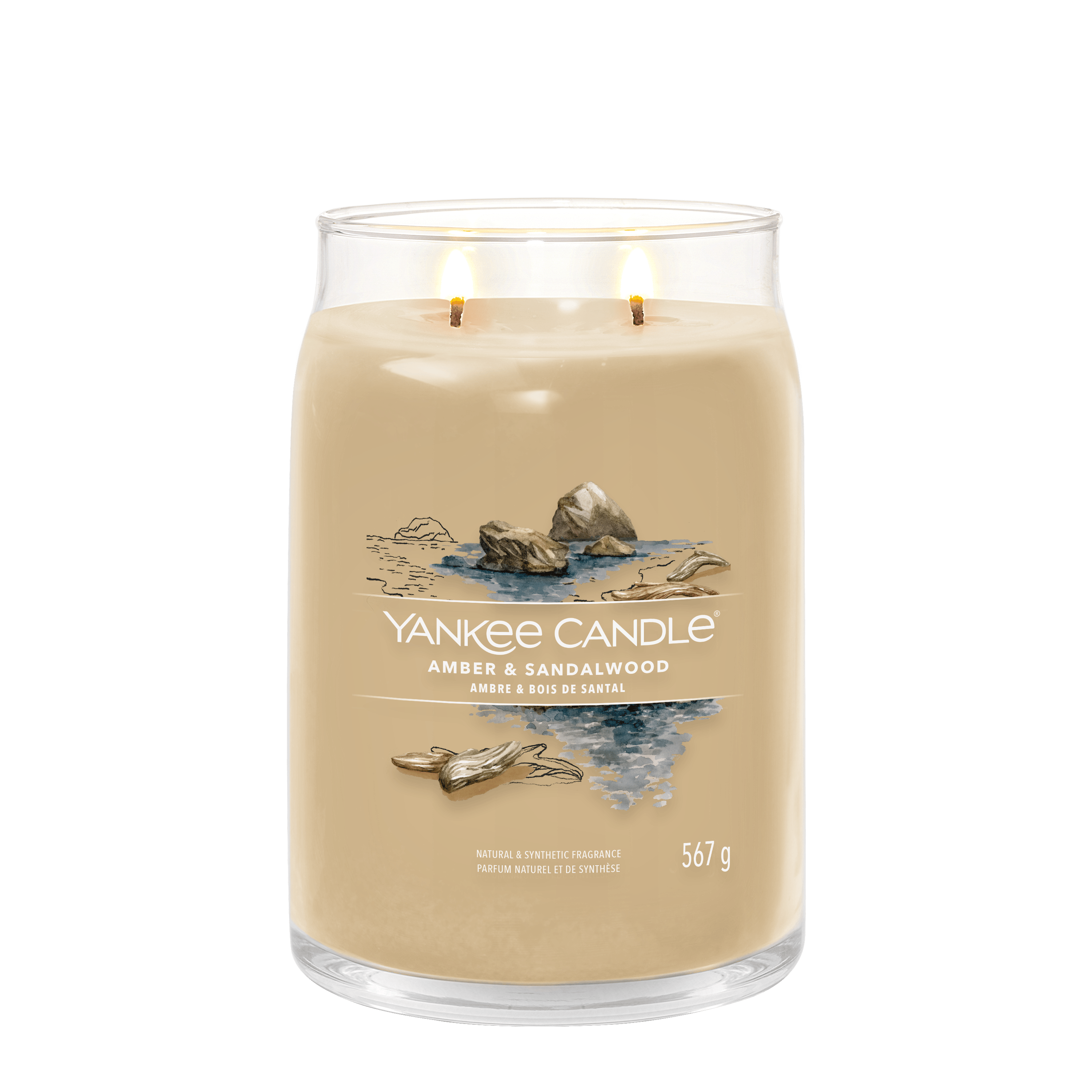 Yankee Candle Signature Large Candle Amber & Sandalwood 567 g