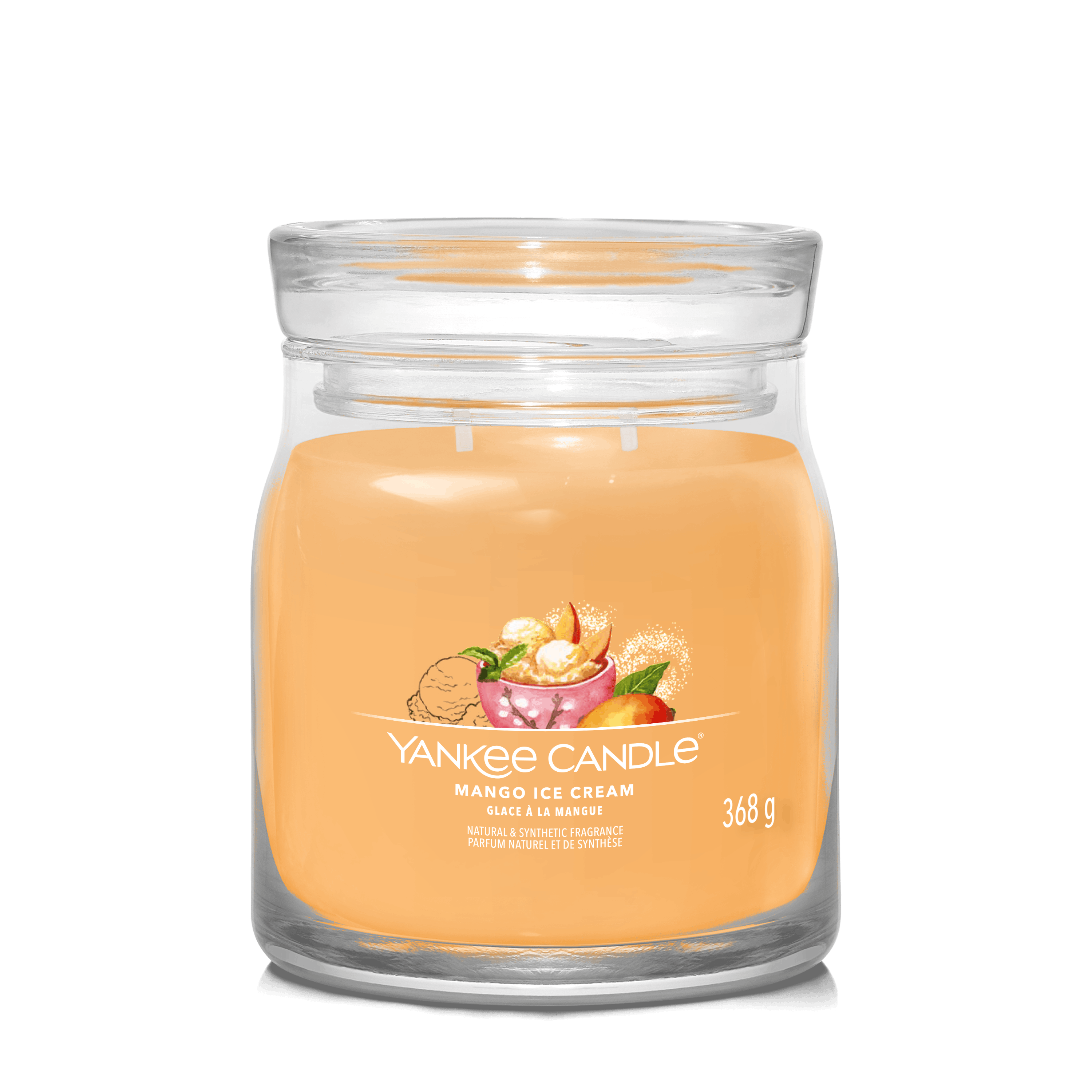 Yankee Candle Signature Medium Candle Mango Ice Cream 368 g