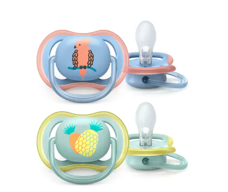 Philips Avent SCF085/12 Soother Ultra Air 0-6M Bird/Pineapple 2 pcs