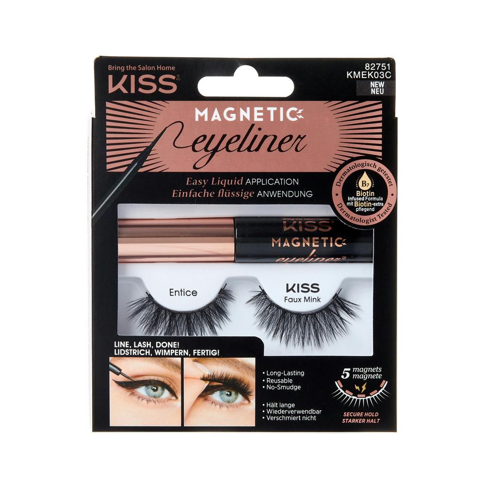 Magnetic Eyeliner Kit Kmek03c 1 Par Fra Kiss