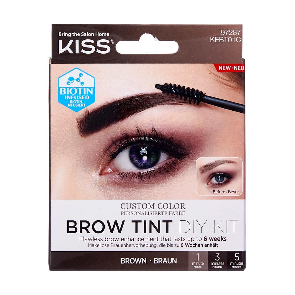 KISS Brow Tint Diy Kit Brown 2 x 10 ml + 2 st