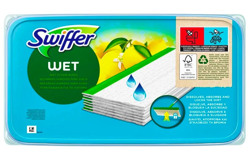 Swiffer Wet Floor Wipes Refill 12 pcs - £5.75