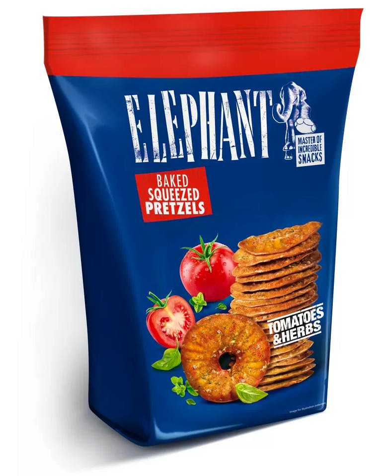 Nordthy Elephant Pretzels Tomatoes And Herbs 160 g