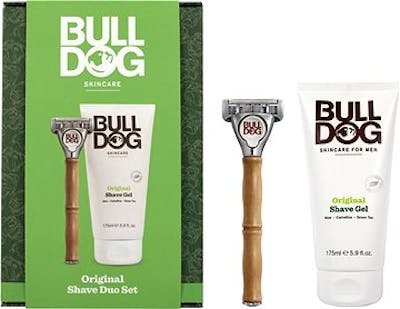 Bulldog Original Shave Duo Set Original Shave Gel &amp; Bamboo Razor 175 ml + 1 st