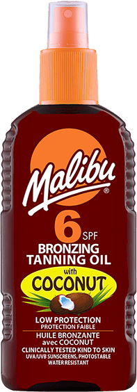 Malibu Bronzing Tanning Oil Coconut SPF6 200 ml