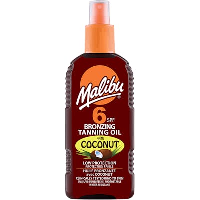 Malibu Bronzing Tanning Oil Coconut SPF6 200 ml