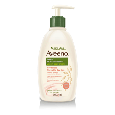 Aveeno Daily Body Cream With Yogurt Apricot & Honey 300 ml
