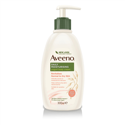 Aveeno Daily Body Cream With Yogurt Apricot &amp; Honey 300 ml