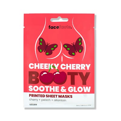 Face Facts Printed Sheet Masks Cheeky Cherry Booty Mask 1 pcs