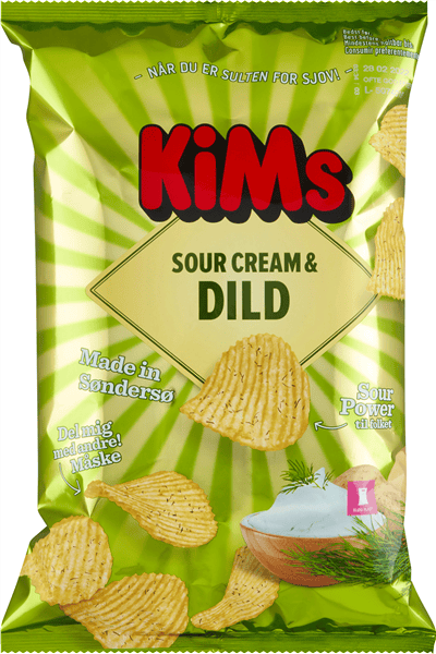 Kims Sour Cream & Dild Chips 170 g