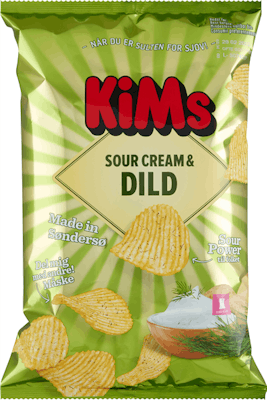 Kims Sour Cream &amp; Dild Chips 170 g