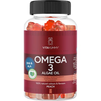 VitaYummy Omega 3 Peach 60 kpl