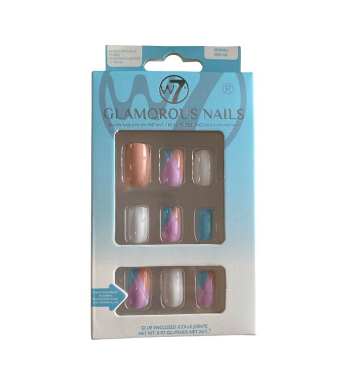 W7 Glamorous Nails Spring Break 24 st