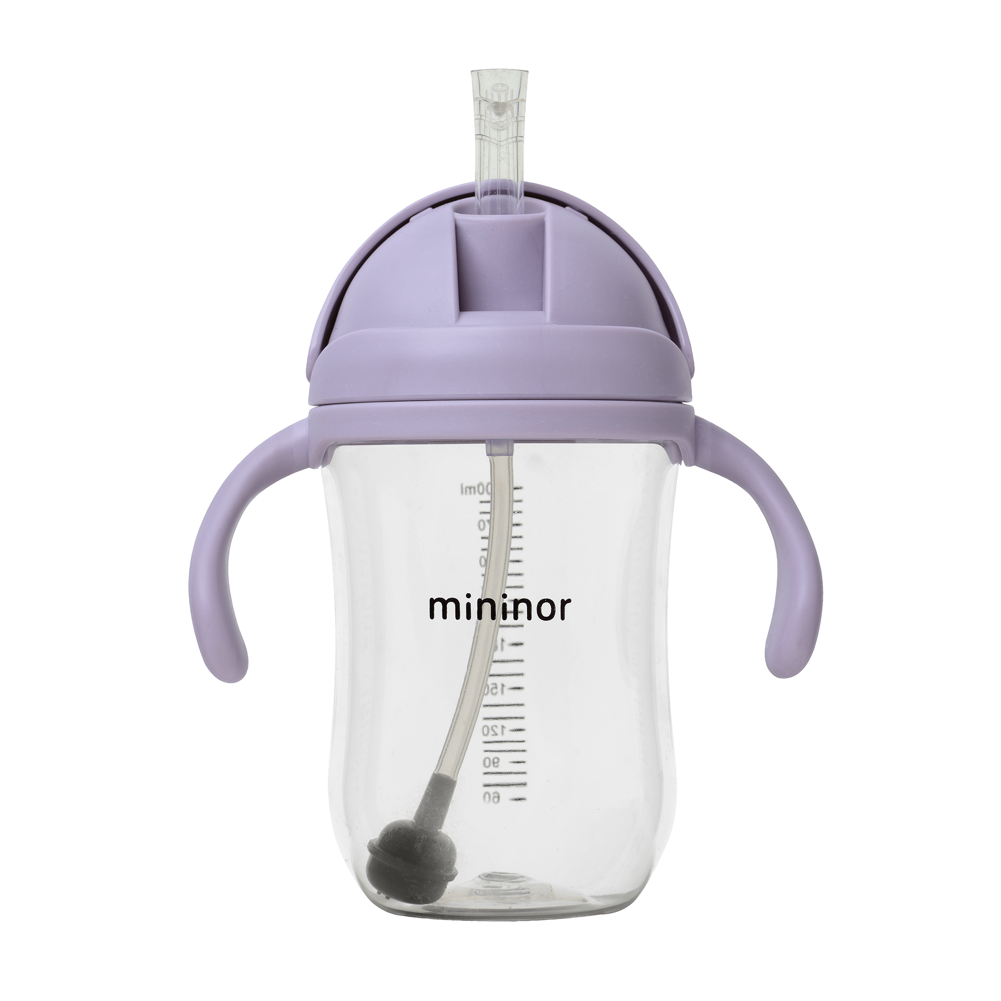 Mininor Straw Cup Tritan Lilac Flower 330 ml