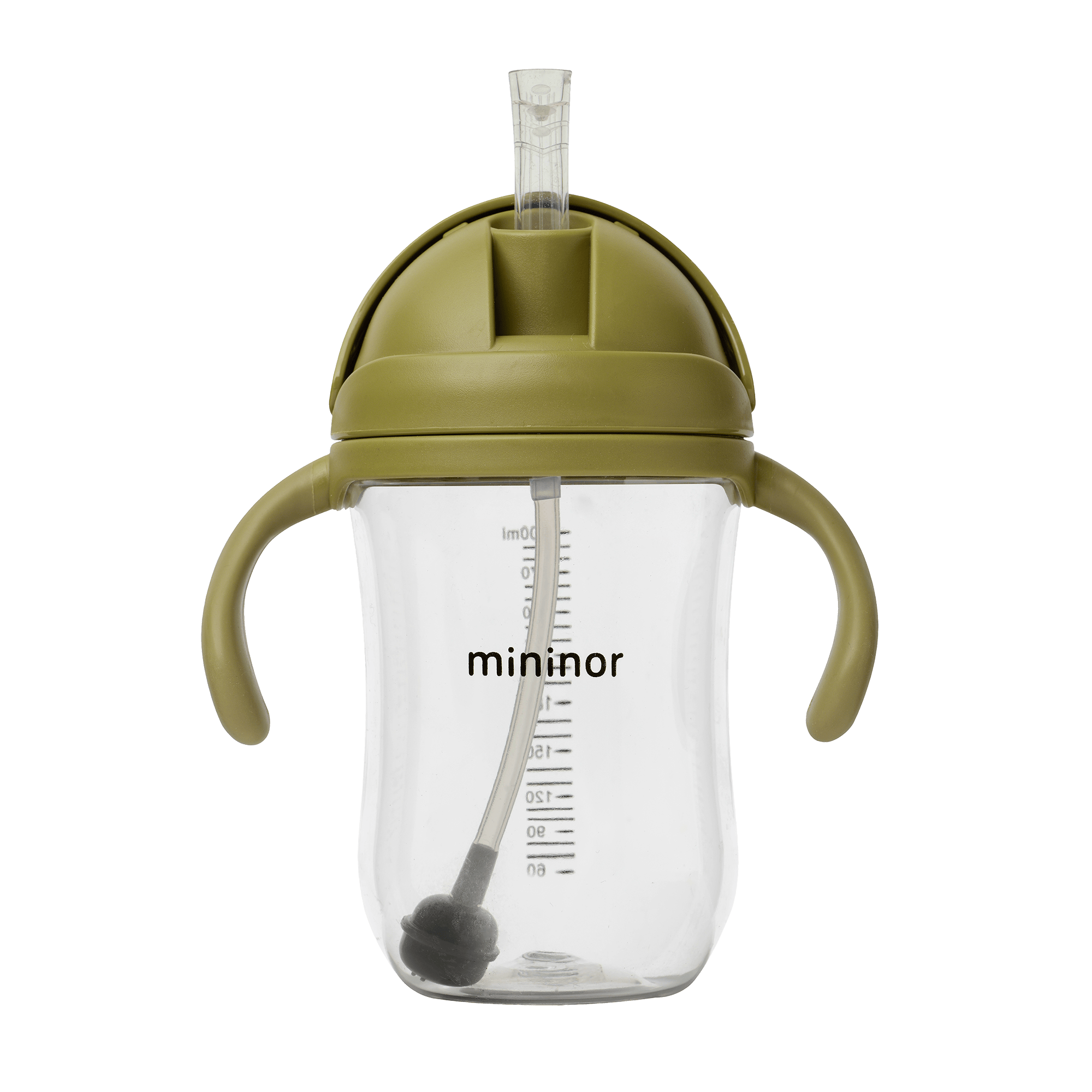 Mininor Straw Cup Tritan Moss Green 330 ml