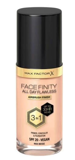 Max Factor All Day Flawless 3in1 Foundation 55 Beige 30 ml