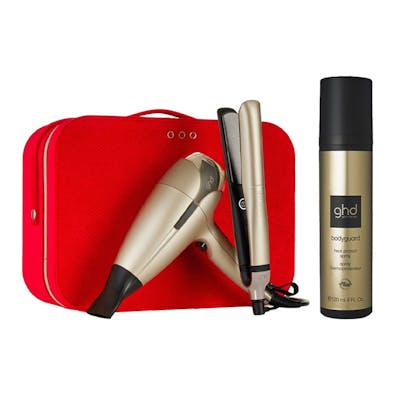 ghd Grand-Luxe Deluxe Set &amp; Bodyguard Heat Protection Spray 3 pcs + 120 ml