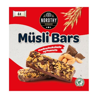 Nordthy Müsli Bar Milk Chocolate &amp; Peanuts 150 g