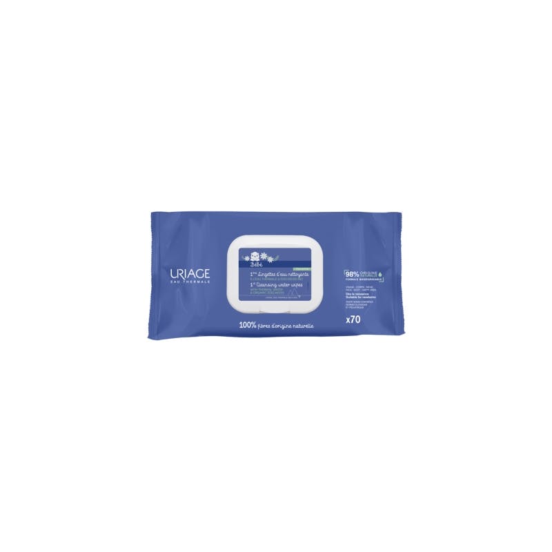 Uriage Baby 1st Cleansing Water Wipes 70 st