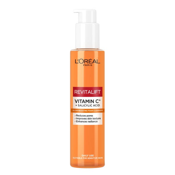 L'Oréal Paris Revitalift Vitamin C + Salicylic Acid Glow Boosting Foam Cleanser 150 ml