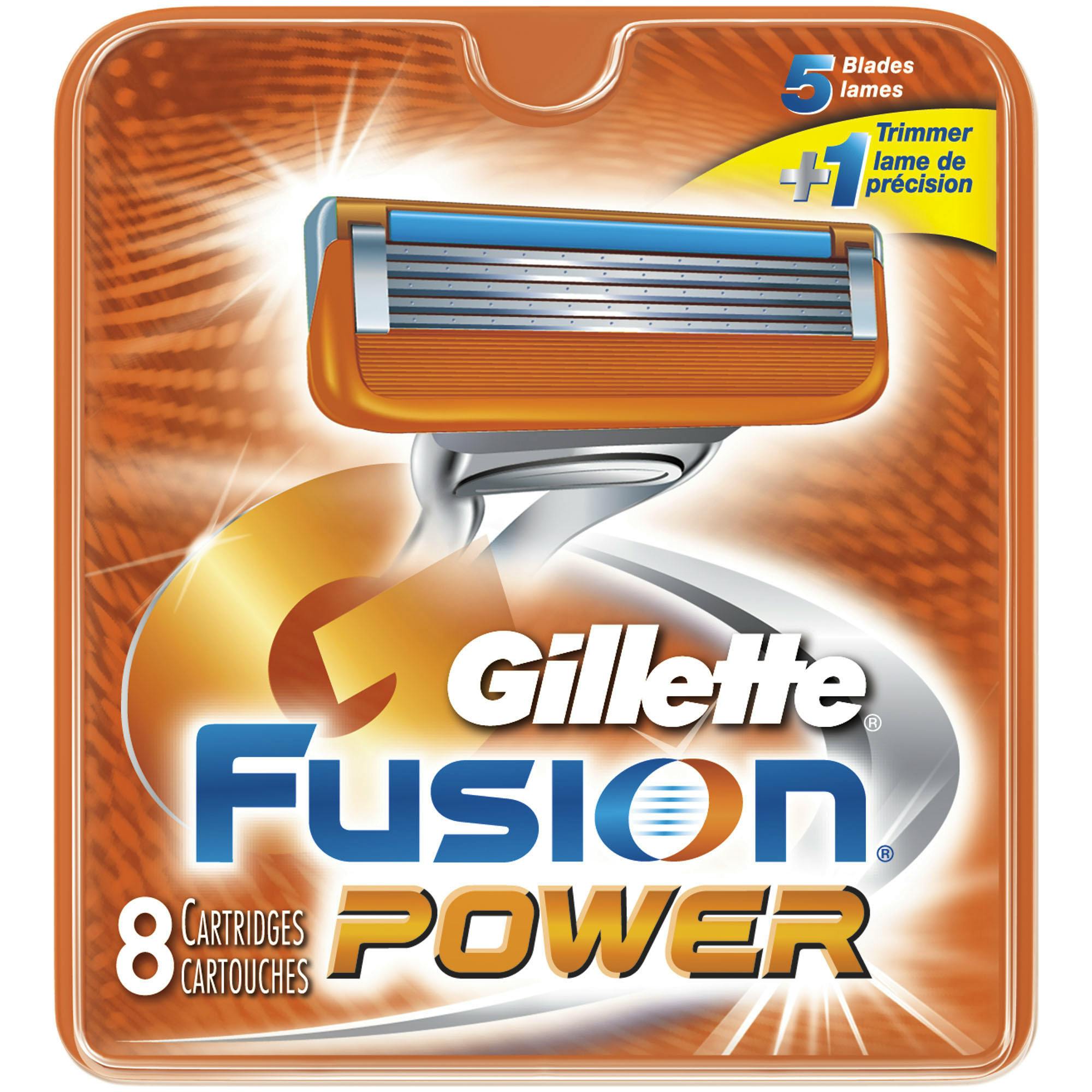 Gillette Fusion Power 8 stk - 254.95 kr