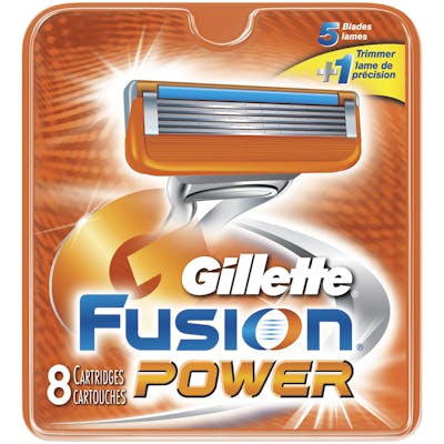 Gillette Fusion Power Partateraet 8 kpl