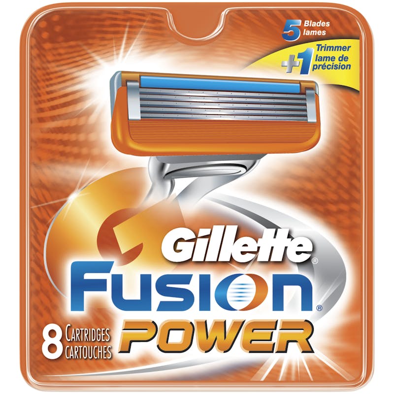 Gillette Fusion Power Partateraet 8 kpl