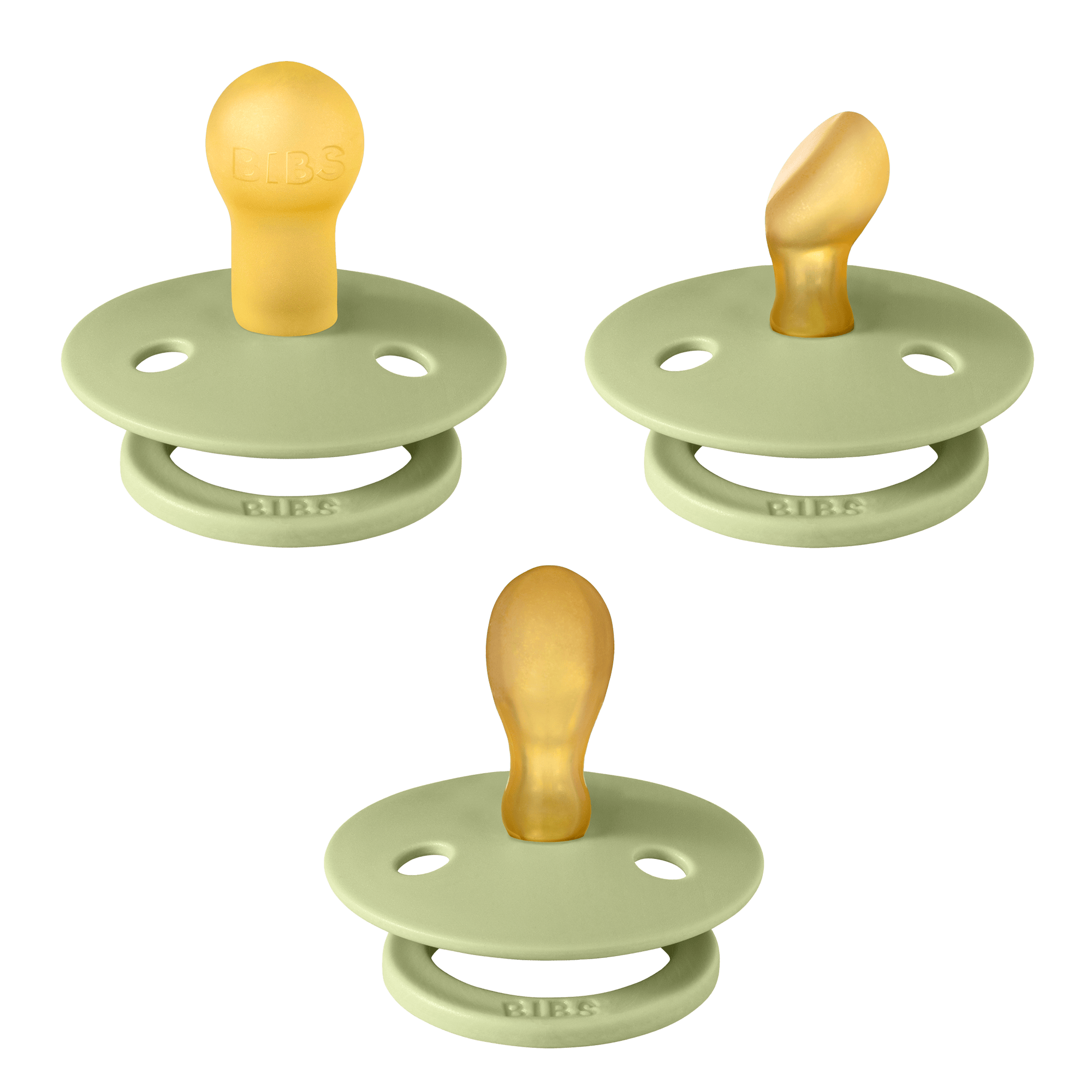 BIBS Try-It Colour 3 Pack Size 1 Sage 3 st