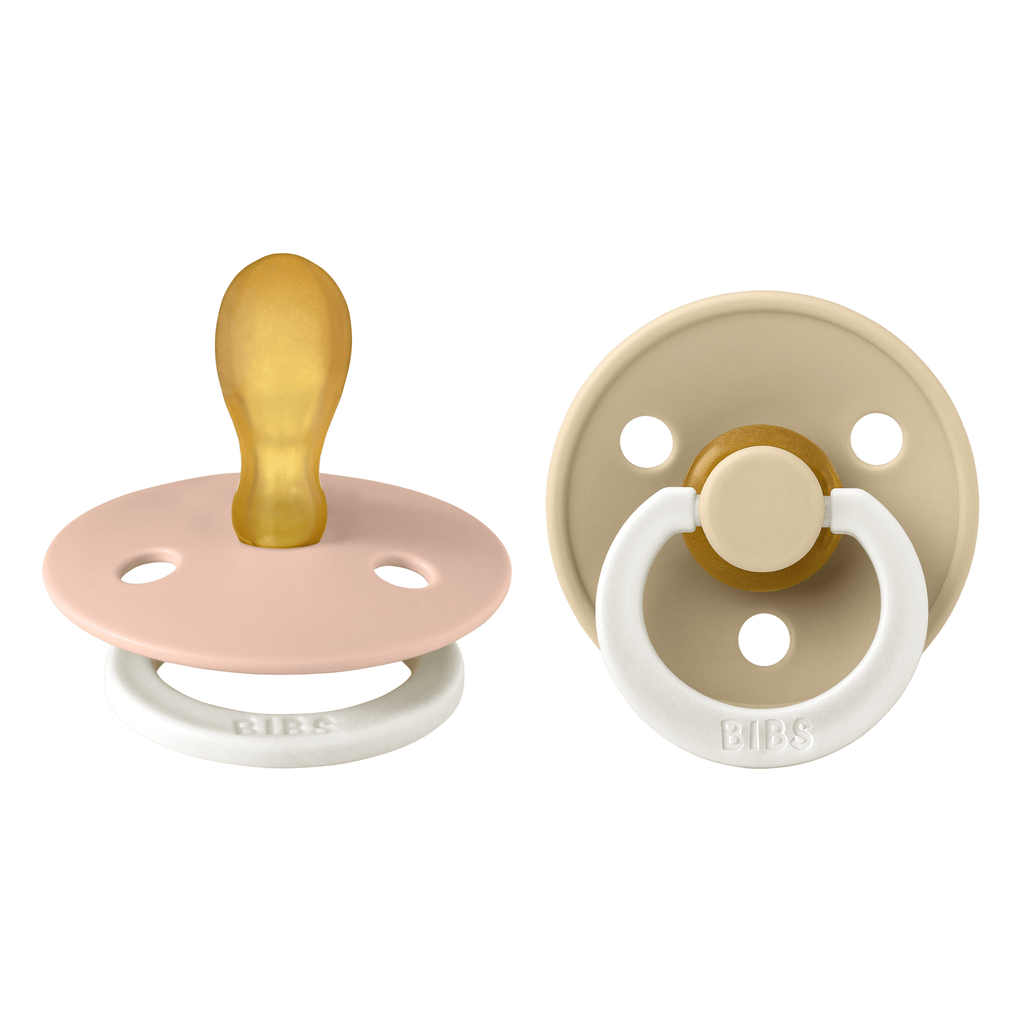 BIBS Colour 2 Pack Latex Size 1 Symmetric Blush Glow/Vanilla Glow 2 st