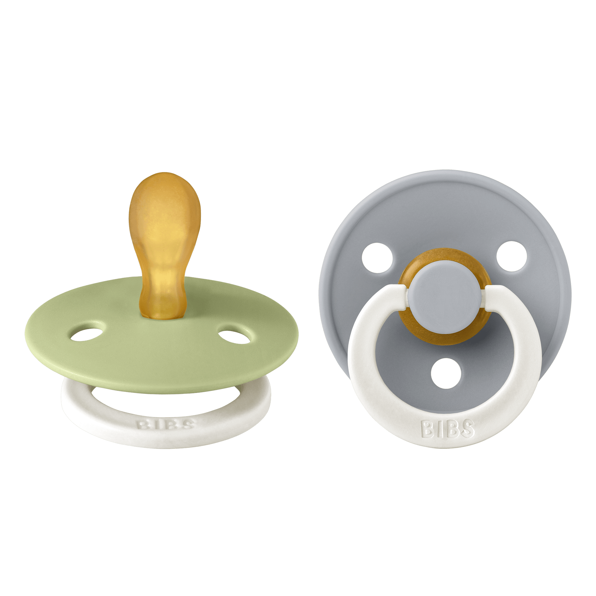 BIBS Colour 2 Pack Latex Size 1 Symmetric Sage Glow/Cloud Glow 2 st