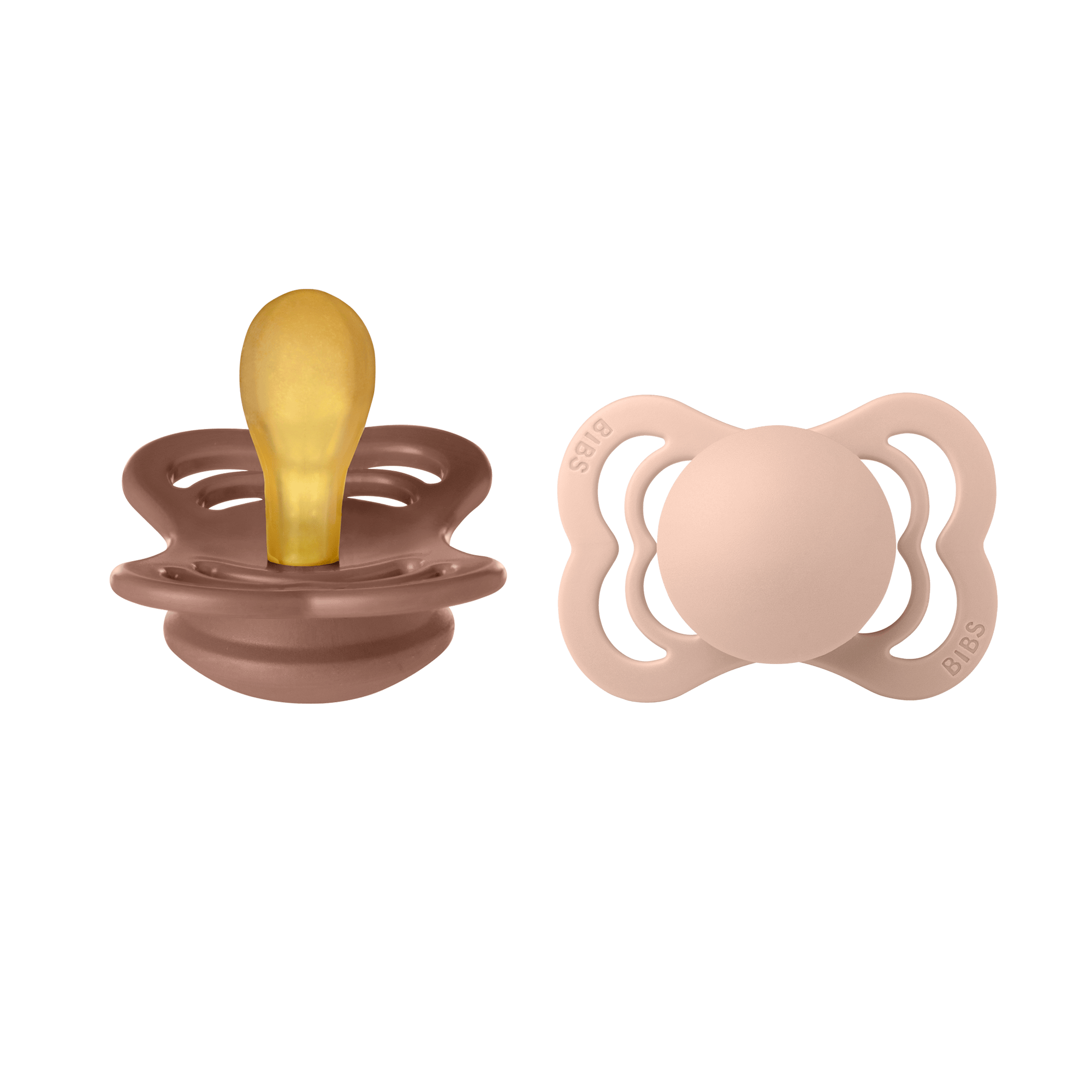 BIBS Supreme 2 Pack Latex Size 1 Woodchuck/Blush 2 stk