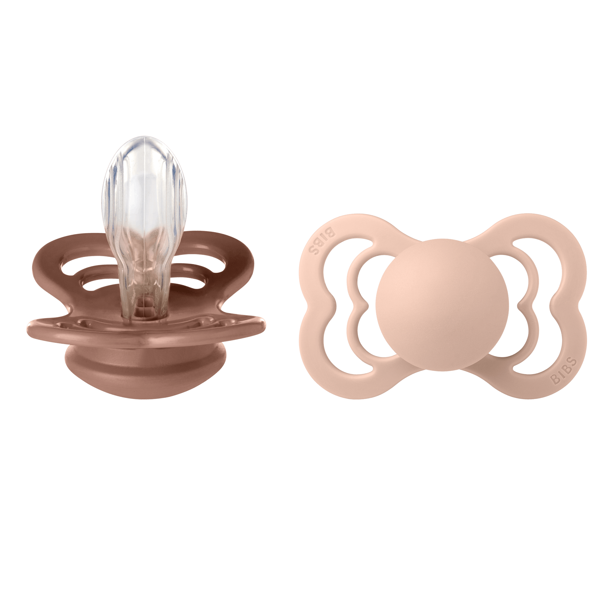 BIBS Supreme 2 Pack Silicone Size 2 Woodchuck/Blush 2 st