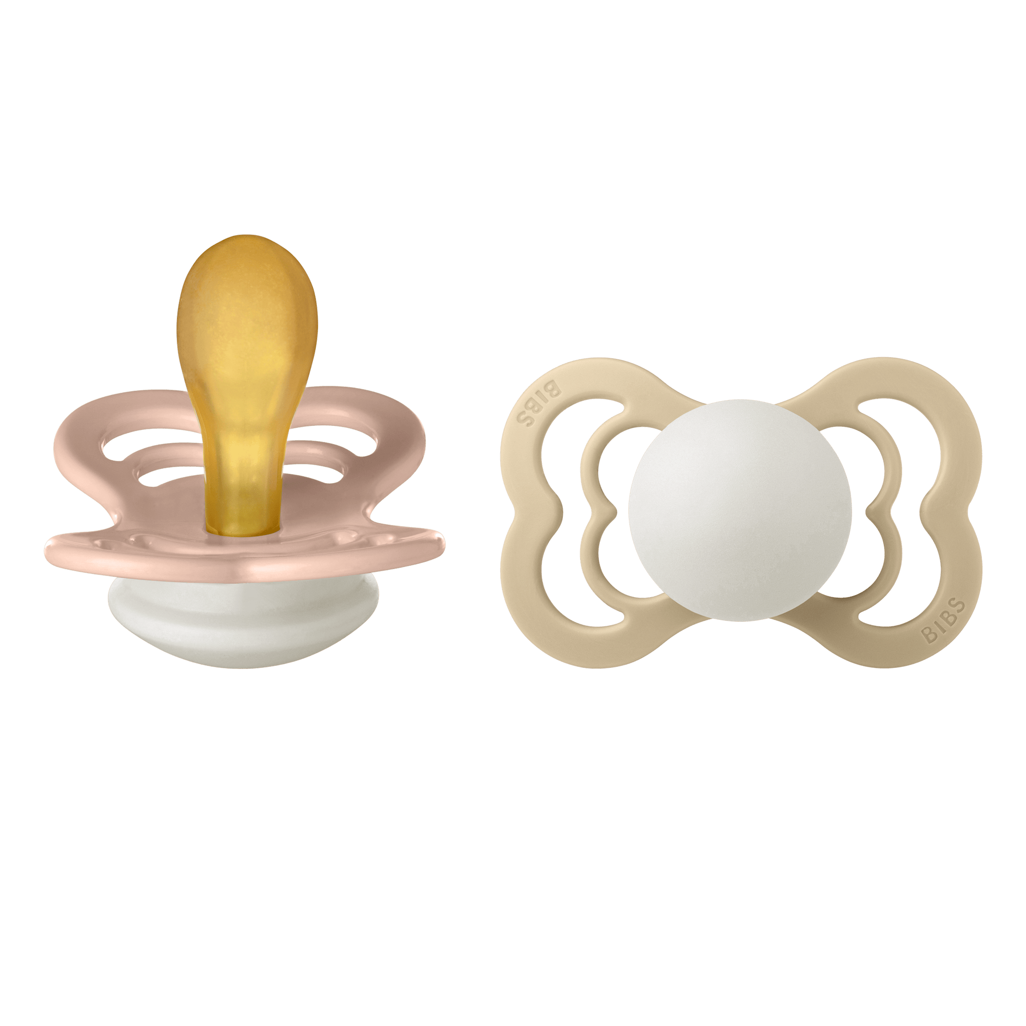 BIBS Supreme 2 Pack Latex Size 2 Blush Glow/Vanilla Glow 2 st