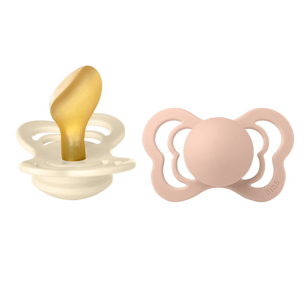 BIBS Couture 2 Pack Latex Size 2 Ivory/Blush 2 stk