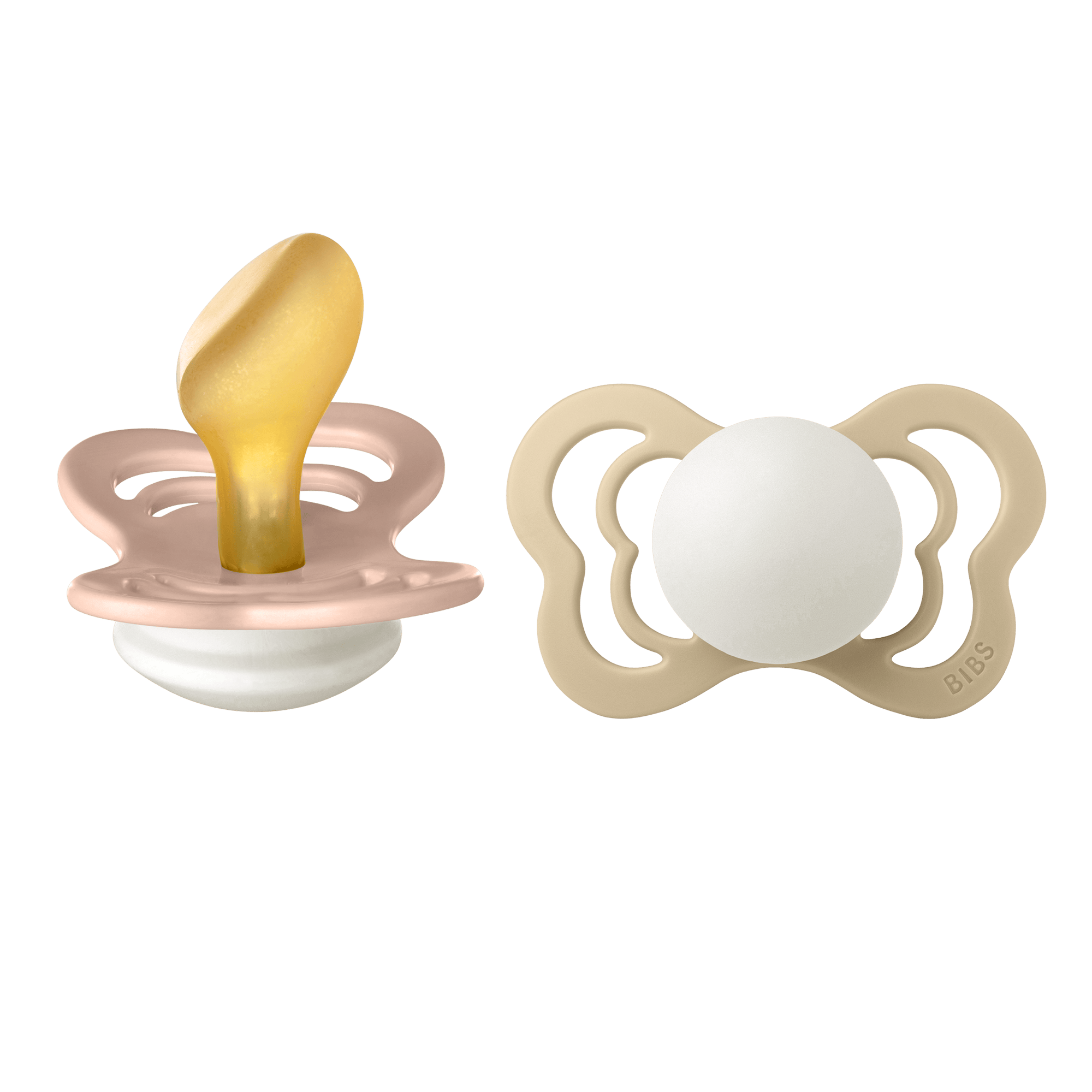 BIBS Couture 2 Pack Latex Size 2 Blush Blush Glow/Vanilla Glow 2 st