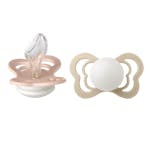 BIBS Couture 2 Pack Silicone Size 2 Blush Glow/Vanilla Glow 2 st