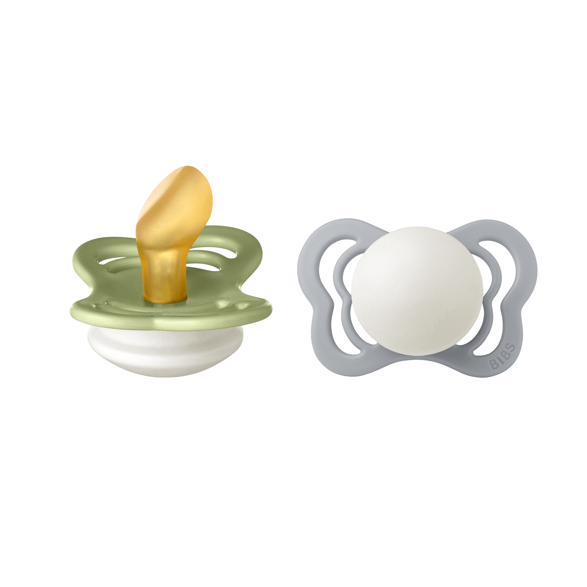 BIBS Couture 2 Pack Latex Size 1 Sage Glow/Cloud Glow 2 stk