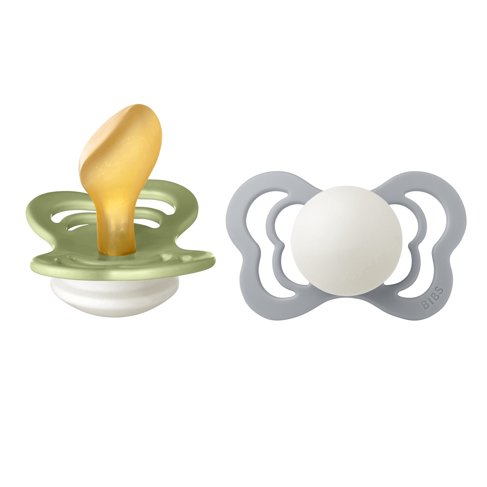 BIBS Couture 2 Pack Latex Size 2 Sage Glow/Cloud Glow 2 stk