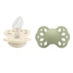 BIBS Infinity 2 Pack Silicone Anatomical Size 2 Ivory/Sage 2 kpl