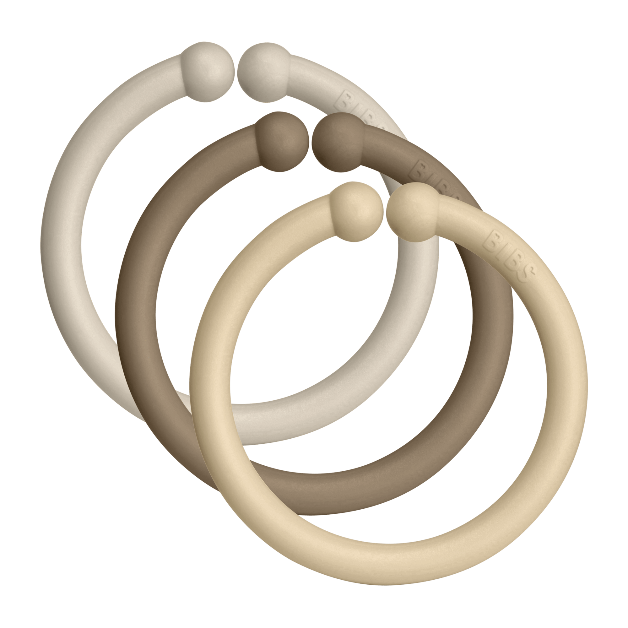 BIBS Loops Sand/Dark Oak/Vanilla 12 st