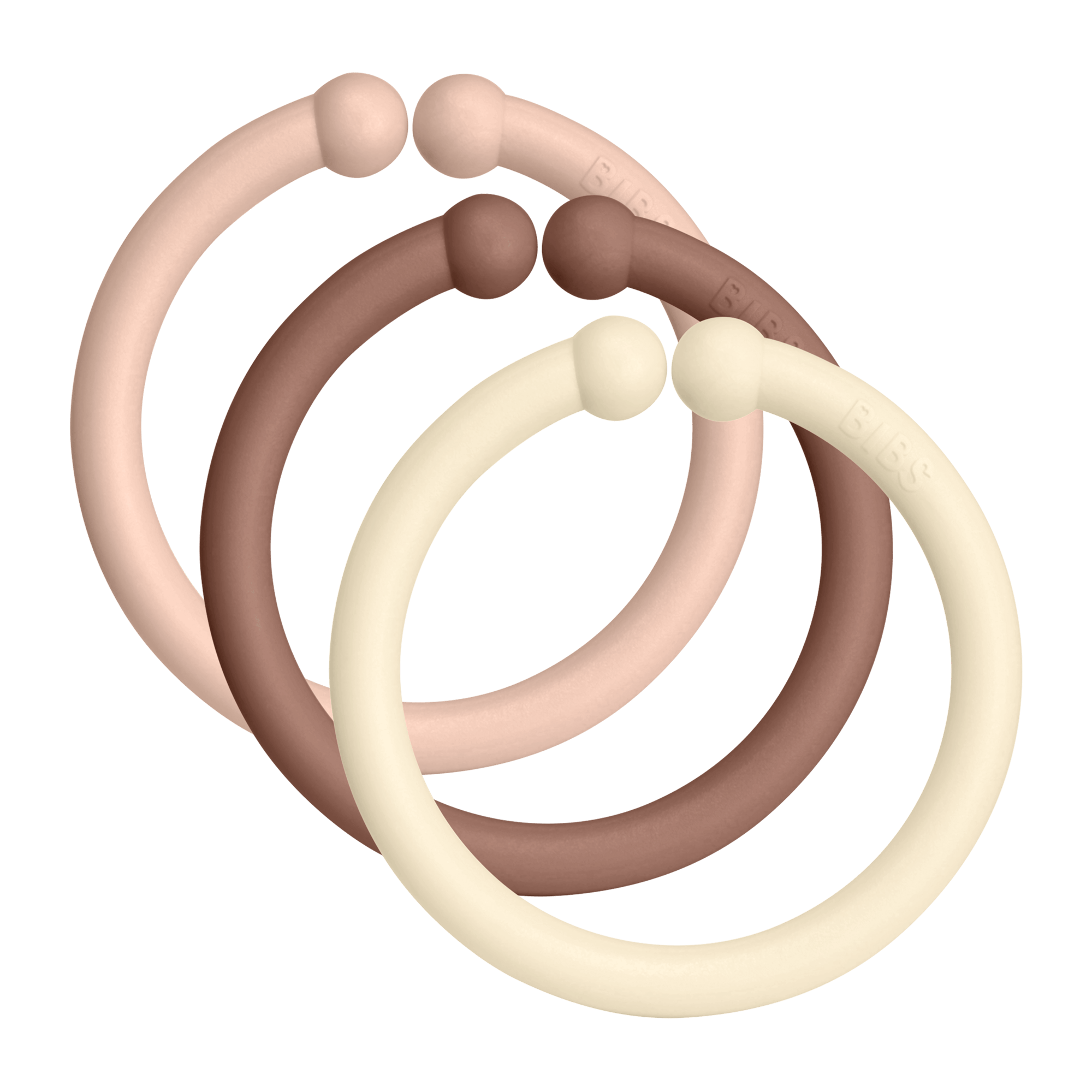 BIBS Loops Blush/Woodchuck/Ivory 12 st