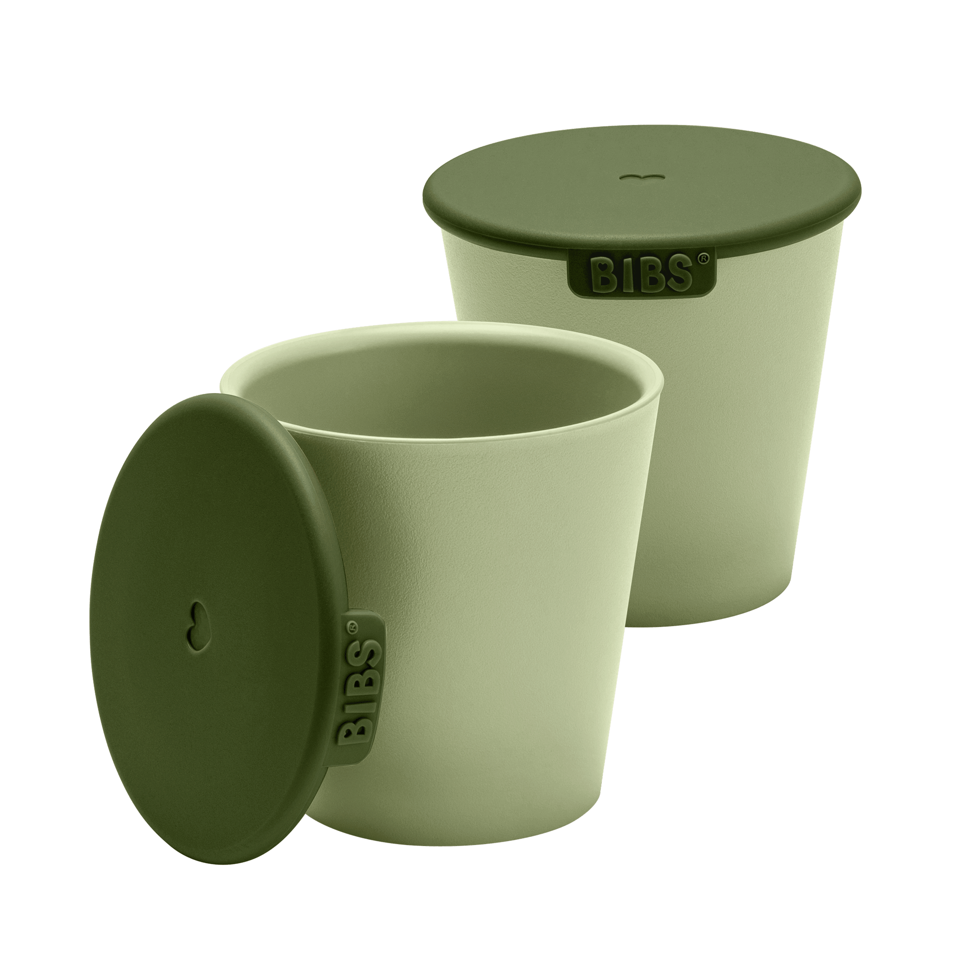 BIBS Cup Set Sage 2 st