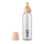 BIBS Baby Glazen Fles Complete Set Latex Blush 225 ml