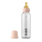 BIBS Baby Glazen Fles Complete Set Latex Blush 225 ml
