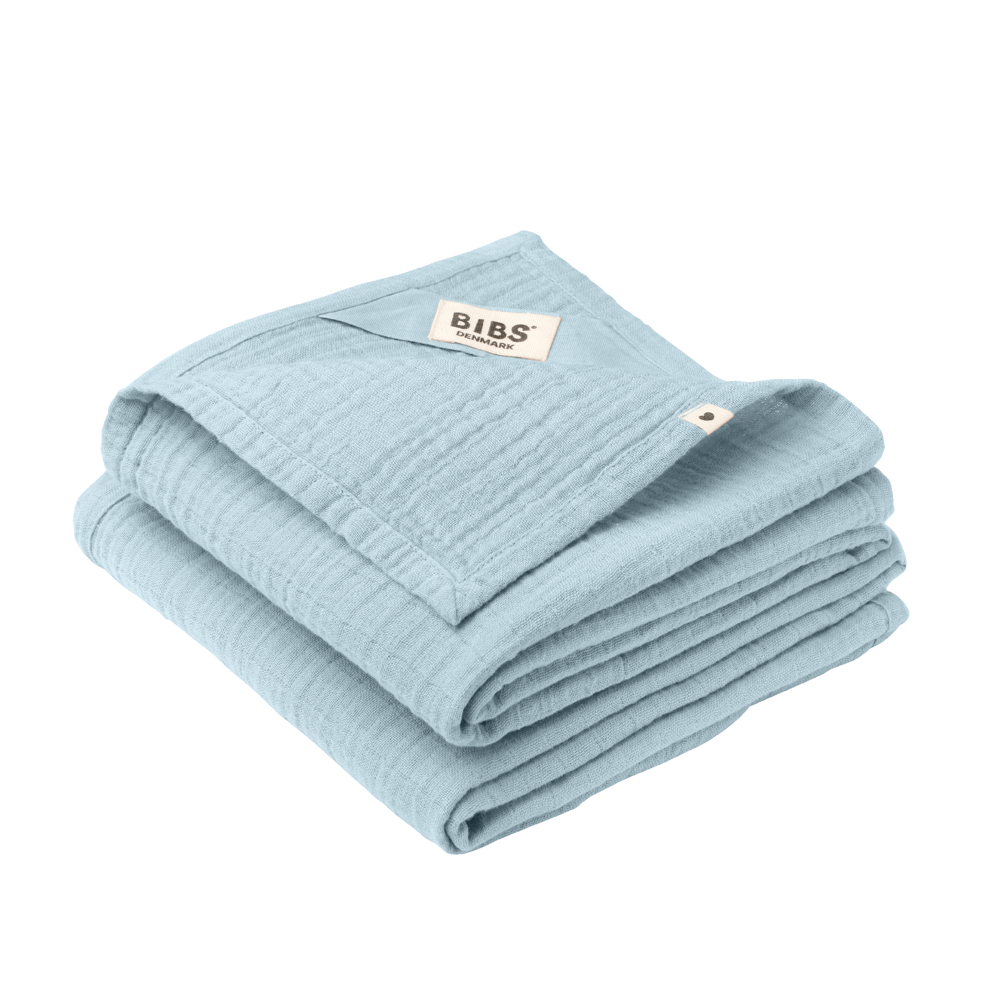 BIBS Muslin Cloth 2-Pack 70 x 70 cm Baby Blue 2 st