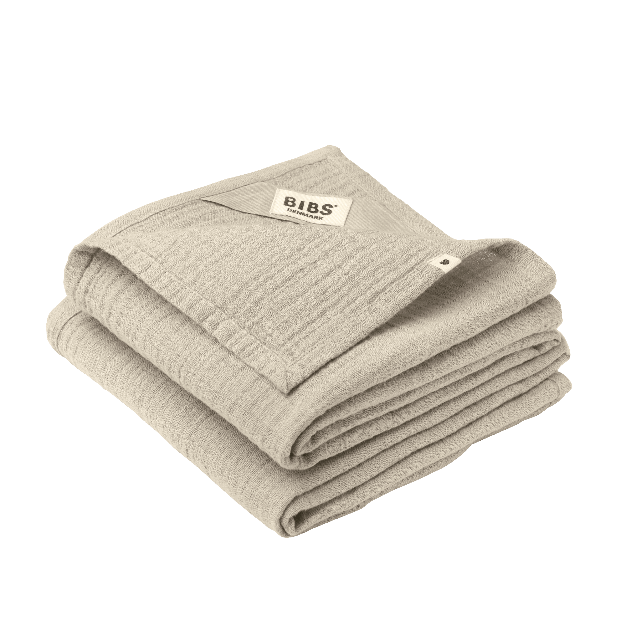 BIBS Muslin Cloth 2-Pack 70x70 cm Sand 2 st