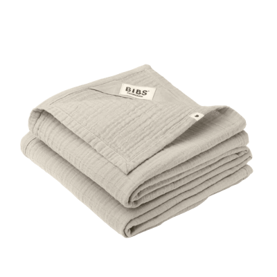 BIBS Muslin Cloth 2-Pack 70x70 cm Sand 2 pcs