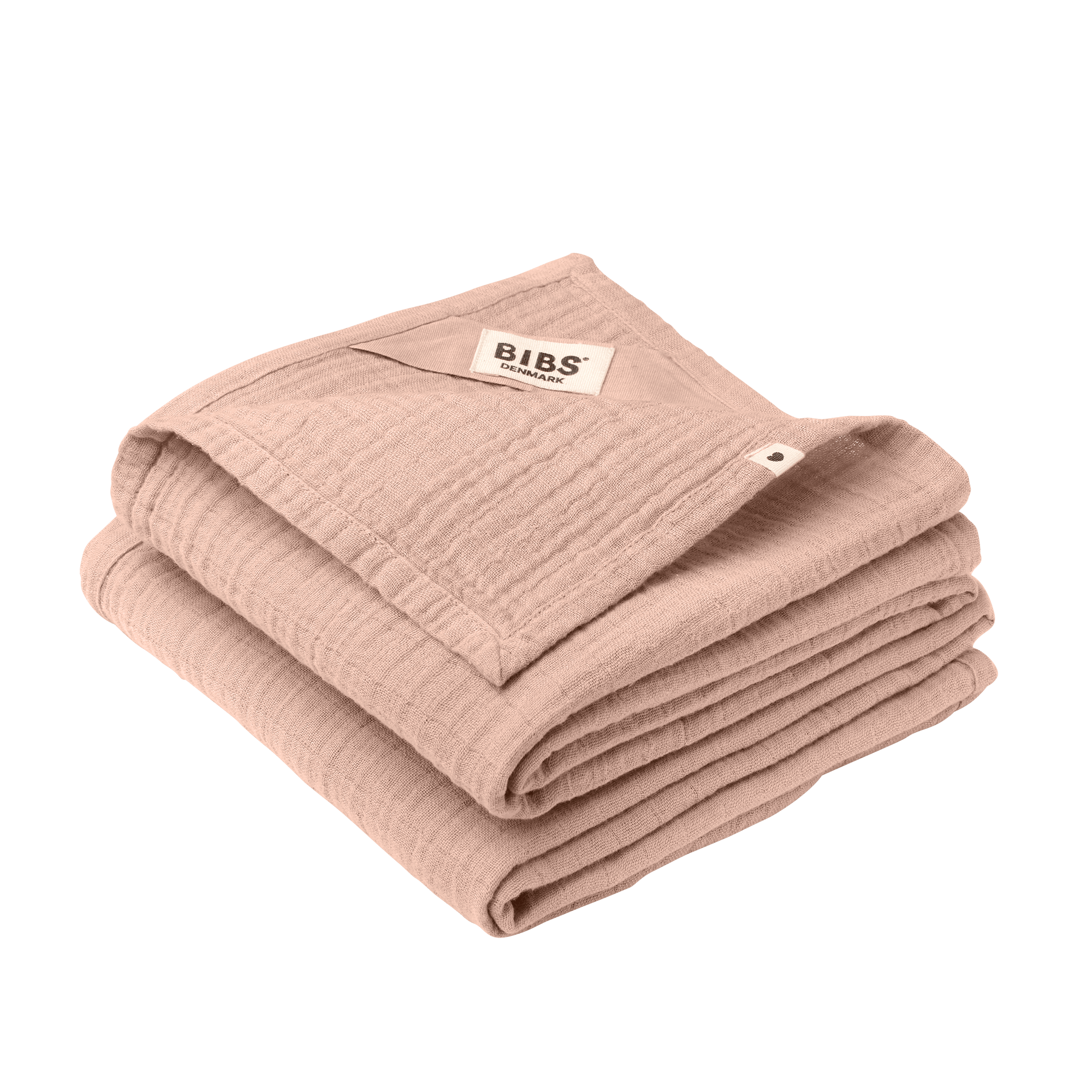 BIBS Muslin Cloth 2-Pack 70x70 cm Blush 2 st